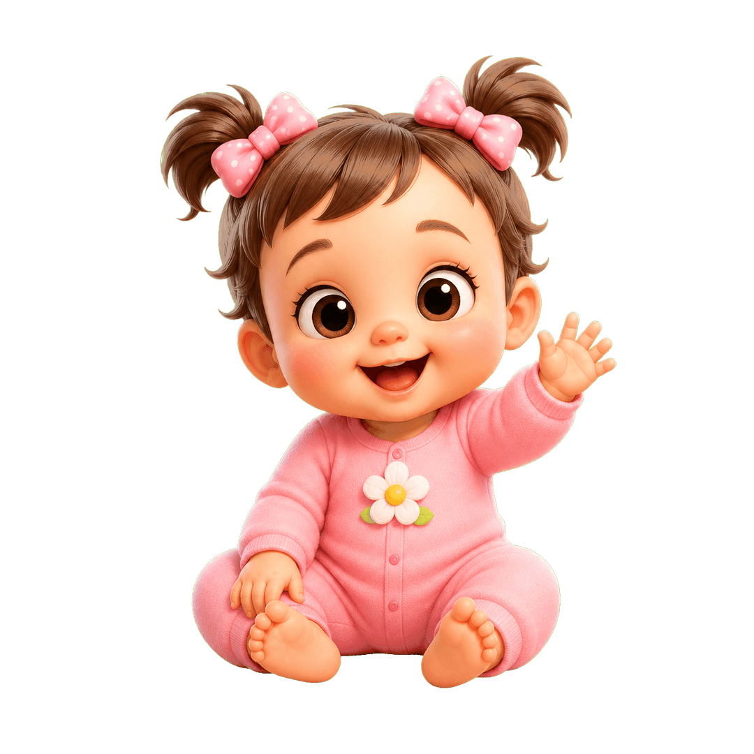BabyLeveling baby girl mascot